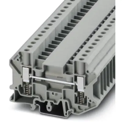 Through terminal block, screw connection, 0.2-10 mm², 2 pole, 41 A, 6 kV, gray, 3070325 - 1