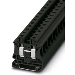 Through terminal block, screw connection, 0.5-16 mm², 2 pole, 57 A, 8 kV, black, 3046320