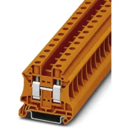 Through terminal block, screw connection, 0.5-16 mm², 2 pole, 57 A, 8 kV, orange, 3046281