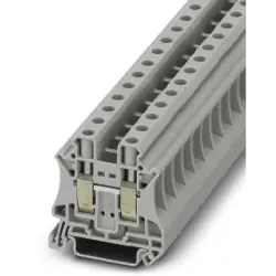Through terminal block, screw connection, 0.5-16 mm², 2 pole, 57 A, 8 kV, gray, 3064247