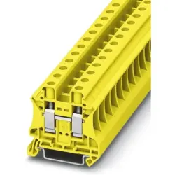 Through terminal block, screw connection, 0.5-16 mm², 2 pole, 57 A, 8 kV, yellow, 3046294