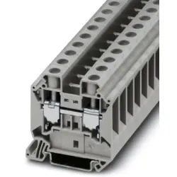 Through terminal block, screw connection, 1.5-25 mm², 2 pole, 76 A, 8 kV, gray, 3044199