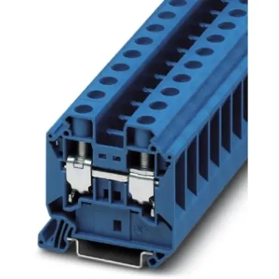 Through terminal block, screw connection, 1.5-25 mm², 2 pole, 76 A, 8 kV, blue, 3044209 - 1