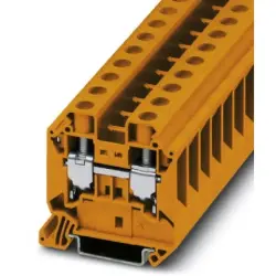 Through terminal block, screw connection, 1.5-25 mm², 2 pole, 76 A, 8 kV, orange, 3047468