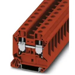 Through terminal block, screw connection, 1.5-25 mm², 2 pole, 76 A, 8 kV, red, 3044207