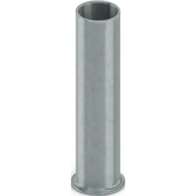 Uninsulated wire end ferrule, 6.0 mm², 15 mm long, DIN 46228-1, UL 486F-A, silver, 2100042 - 1