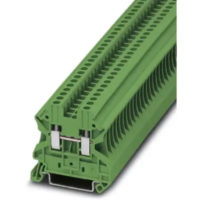 Through terminal block, screw connection, 0.14-4.0 mm², 2 pole, 24 A, 8 kV, green, 3045091 - 1