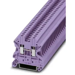 Through terminal block, screw connection, 0.14-4.0 mm², 2 pole, 24 A, 8 kV, purple, 3044078