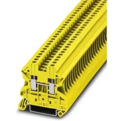 Through terminal block, screw connection, 0.14-4.0 mm², 2 pole, 24 A, 8 kV, yellow, 3045059