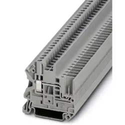 Through terminal block, screw/plug-in connection, 0.14-4.0 mm², 2 pole, 24 A, 6 kV, gray, 3045017