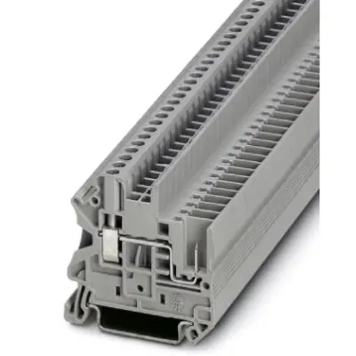 Through terminal block, screw/plug-in connection, 0.14-4.0 mm², 2 pole, 24 A, 6 kV, gray, 3045017 - 1