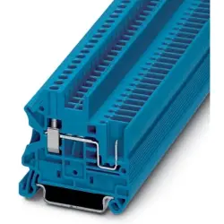 Through terminal block, screw/plug-in connection, 0.14-4.0 mm², 2 pole, 24 A, 6 kV, blue, 3045020