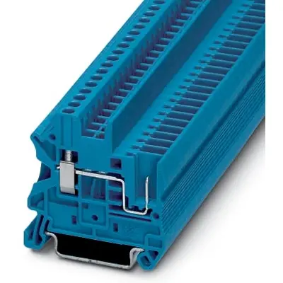 Through terminal block, screw/plug-in connection, 0.14-4.0 mm², 2 pole, 24 A, 6 kV, blue, 3045020 - 1