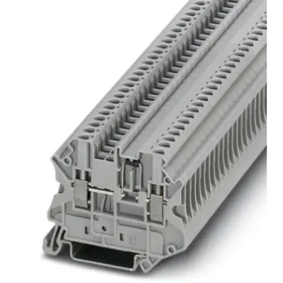 Component terminal block, screw connection, 0.14-4.0 mm², 2 pole, 500 mA, 8 kV, gray, 3064137 - 1