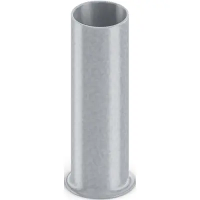 Uninsulated wire end ferrule, 16 mm², 18 mm long, DIN 46228-1, UL 486F-A, silver, 2100033 - 1