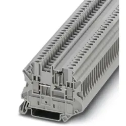 Component terminal block, screw connection, 0.14-4.0 mm², 2 pole, 500 mA, 8 kV, gray, 3064140