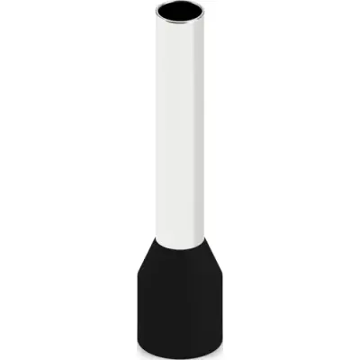 Insulated wire end ferrule, 6.0 mm², 26 mm/18 mm long, NFC 63-023, black, 2100043 - 1