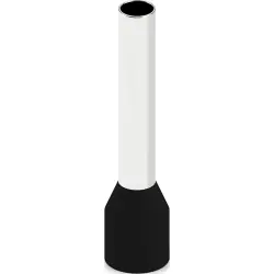 Insulated wire end ferrule, 6.0 mm², 26 mm/18 mm long, NFC 63-023, black, 2100043