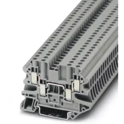 Through terminal block, screw connection, 0.14-4.0 mm², 4 pole, 24 A, 6 kV, gray, 3044542