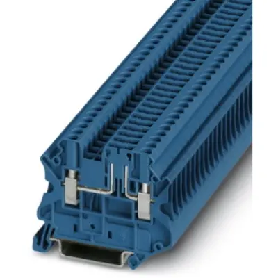 Disconnect terminal, screw connection, 0.14-4.0 mm², 2 pole, 20 A, 6 kV, blue, 3046579 - 1