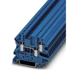Through terminal block, screw connection, 0.14-4.0 mm², 3 pole, 24 A, 6 kV, blue, 3044526