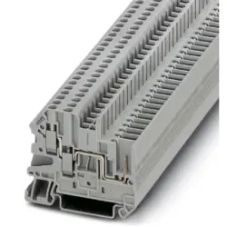 Through terminal block, screw connection, 0.14-4.0 mm², 1 pole, 24 A, 6 kV, gray, 3060490