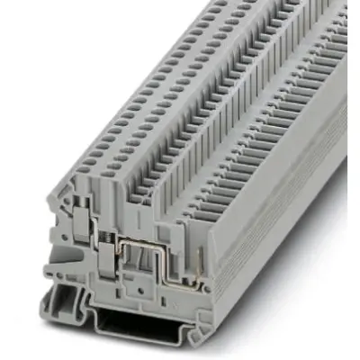Through terminal block, screw connection, 0.14-4.0 mm², 1 pole, 24 A, 6 kV, gray, 3060490 - 1