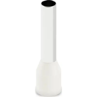 Insulated wire end ferrule, 10 mm², 28 mm/18 mm long, NFC 63-023, ivory, 2100038 - 1