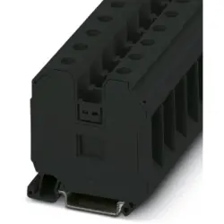 Through terminal block, screw connection, 1.5-50 mm², 2 pole, 125 A, 8 kV, black, 3044226
