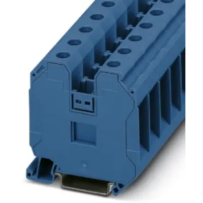 Through terminal block, screw connection, 1.5-50 mm², 2 pole, 125 A, 8 kV, blue, 3044238 - 1