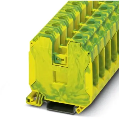 Protective conductor terminal, screw connection, 1.5-35 mm², 2 pole, 17.5 A, 8 kV, yellow/green, 3047743 - 1