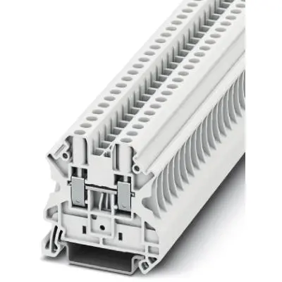 Through terminal block, screw connection, 0.14-6.0 mm², 2 pole, 32 A, 8 kV, white, 3045130 - 1