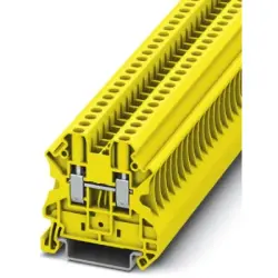 Through terminal block, screw connection, 0.14-6.0 mm², 2 pole, 32 A, 8 kV, yellow, 3045114