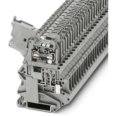 Fuse terminal block, 2 pole, 0.14-6.0 mm², 24 V, 6.3 A, 3074172 - 1