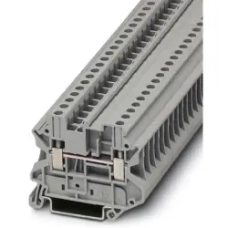 Through terminal block, screw connection, 0.14-6.0 mm², 1 pole, 32 A, 8 kV, gray, 3046184