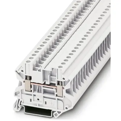 Through terminal block, screw connection, 0.14-6.0 mm², 1 pole, 41 A, 8 kV, white, 3047701 - 1