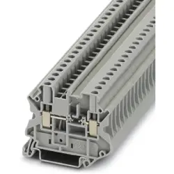 Component terminal block, screw connection, 0.14-6.0 mm², 2 pole, 500 mA, 8 kV, gray, 3046237