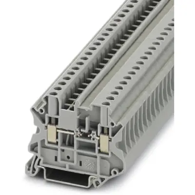 Component terminal block, screw connection, 0.14-6.0 mm², 2 pole, 500 mA, 8 kV, gray, 3046237 - 1