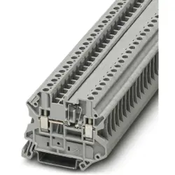 Component terminal block, screw connection, 0.14-6.0 mm², 2 pole, 500 mA, 8 kV, gray, 3046210