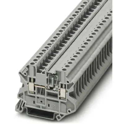 Component terminal block, screw connection, 0.14-6.0 mm², 2 pole, 500 mA, 8 kV, gray, 3046210 - 1