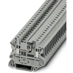 Component terminal block, screw connection, 0.14-6.0 mm², 2 pole, 500 mA, 8 kV, gray, 3046236