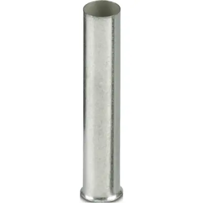 Uninsulated wire end ferrule, 16 mm², 25 mm long, DIN 46228-1, UL 486F-A, silver, 1090632 - 1