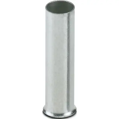 Uninsulated wire end ferrule, 10 mm², 32 mm long, DIN 46228-1, UL 486F-A, silver, 1090629 - 1
