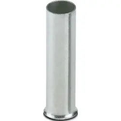 Uninsulated wire end ferrule, 10 mm², 32 mm long, DIN 46228-1, UL 486F-A, silver, 1090629