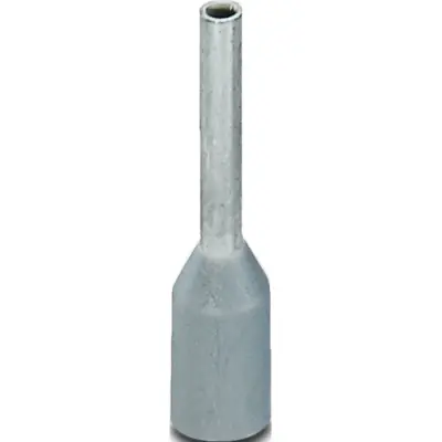 Insulated wire end ferrule, 0.14 mm², 10.5 mm/6 mm long, UL 486F-E, gray, 1034128 - 1