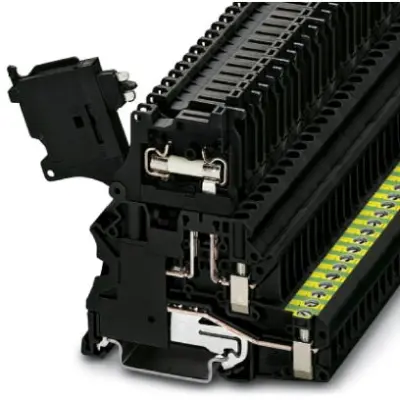 Fuse terminal block, 2 pole, 0.14-6.0 mm², 250 V, 6.3 A, 3070079 - 1