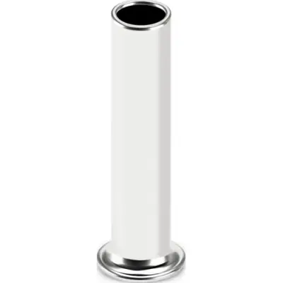 Uninsulated wire end ferrule, 1.0 mm², 7 mm long, DIN 46228-1, UL 486F, silver, 2100093 - 1