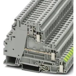 Protective conductor terminal, screw connection, 0.14-6.0 mm², 28 A, 6 kV, gray, 3214365
