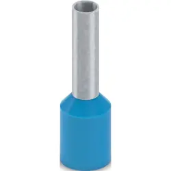 Insulated wire end ferrule, 2.5 mm², 14 mm/8 mm long, DIN 46228-4, UL 486F-E, blue, 2100237