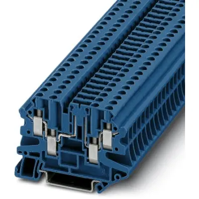 Disconnect terminal, screw connection, 0.14-6.0 mm², 4 pole, 20 A, 6 kV, blue, 3073076 - 1